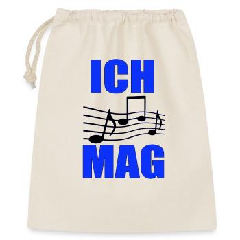 I like music Blue note layout - Gift Bag 40 x 50 cm - nature - Front