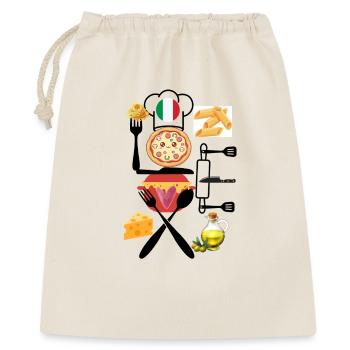 Collage Italien de Délices - Sac cadeau 40 x 50 cm - nature - Devant