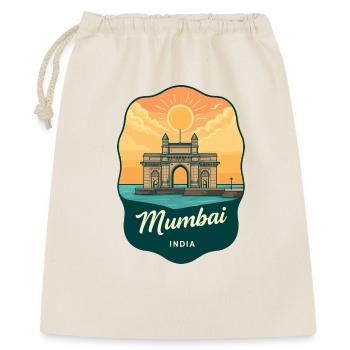 Mumbai Gateway of India Retro Sunset Badge - Gift Bag 40 x 50 cm - nature - Front