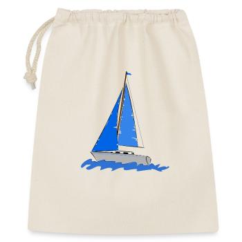 yacht à voile - Sac cadeau 40 x 50 cm - nature - Devant