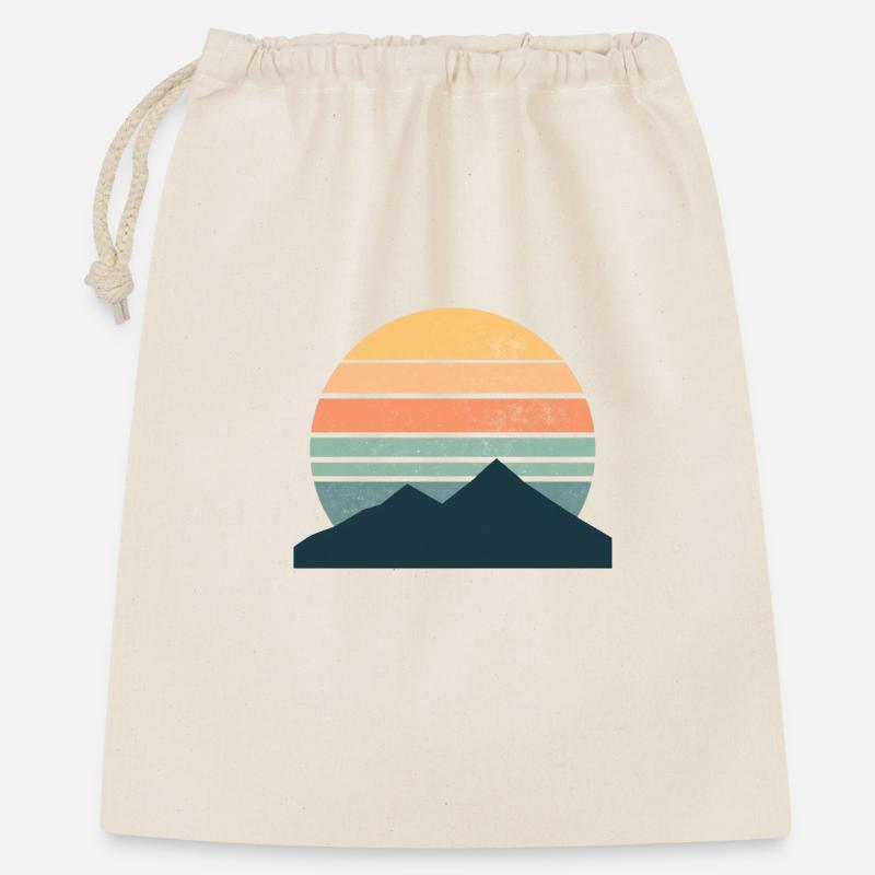 Minimalist mountain sunset - Gift Bag 40 x 50 cm - nature