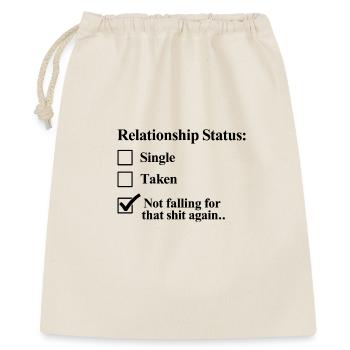 Relationship Humor – Fun Design for Couples - Gift Bag 40 x 50 cm - nature - Front
