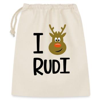 Rudolph - Sac cadeau 40 x 50 cm - nature - Devant