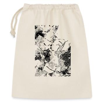 Abstract image / line / black / pattern - Gift Bag 40 x 50 cm - nature - Front