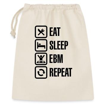 Eat Sleep EBM Repeat - Sac cadeau 40 x 50 cm - nature - Devant