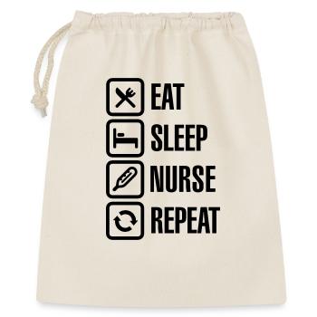 Eat Sleep Nurse Repeat - Sac cadeau 40 x 50 cm - nature - Devant