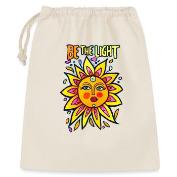 Be the Light - Geschenkbeutel aus Baumwolle (40 x 50 cm) - Natur - Vorne