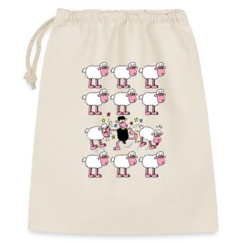 Le mouton noir se rebelle - Sac cadeau 40 x 50 cm - nature - Devant