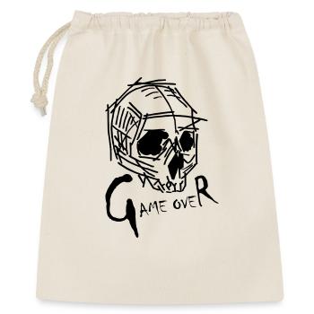 Game Over - Geschenkbeutel aus Baumwolle (40 x 50 cm) - Natur - Vorne
