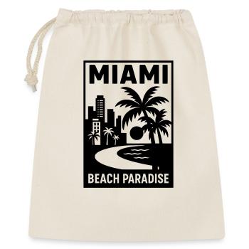 miami florida USA - Geschenkbeutel aus Baumwolle (40 x 50 cm) - Natur - Vorne