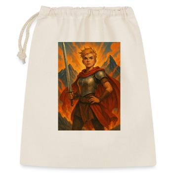 Heroine knight in the fire - Gift Bag 40 x 50 cm - nature - Front