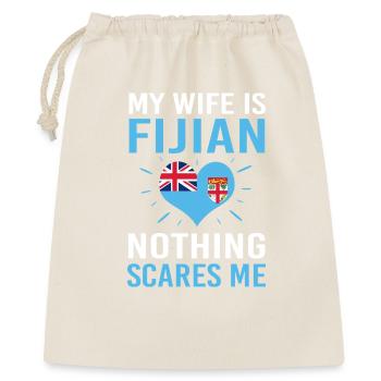 Fiji Fiji Fiji Fiji Fidschi Fidschi Fidschi - Geschenkbeutel aus Baumwolle (40 x 50 cm) - Natur - Vorne