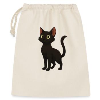 Chat Noir Yeux Dorés - Sac cadeau 40 x 50 cm - nature - Devant