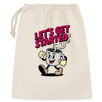 Coffee Kickstart Motif - Gift Bag 40 x 50 cm - nature - Front