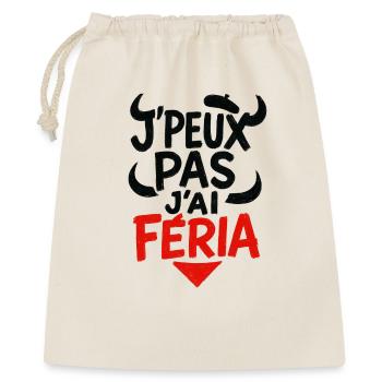 Ich kann nicht, Feria - Geschenkbeutel aus Baumwolle (40 x 50 cm) - Natur - Vorne