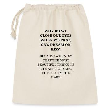 Why do we close our eyes? - Gift Bag 40 x 50 cm - nature - Front