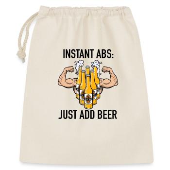 Instant_Abs - Geschenkbeutel aus Baumwolle (40 x 50 cm) - Natur - Vorne