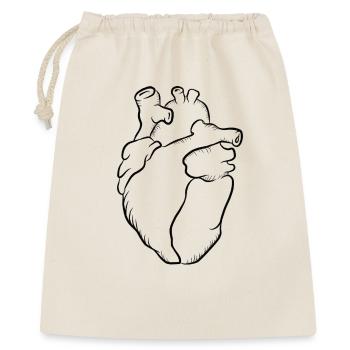 Anatomical heartline print - Gift Bag 40 x 50 cm - nature - Front