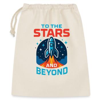 Vers les étoiles et au-delà - Sac cadeau 40 x 50 cm - nature - Devant