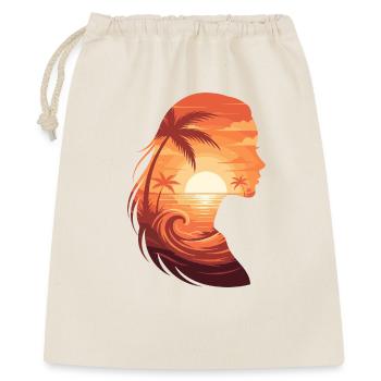 Sunset silhouette profile - Gift Bag 40 x 50 cm - nature - Front