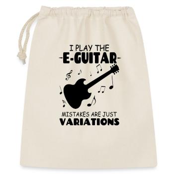 I_PlayThe_E Guitar_Mistakes_Are_Just_Variations - Sac cadeau 40 x 50 cm - nature - Devant