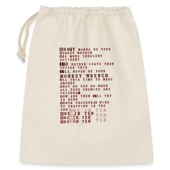 Foo fighters lyrics - monkey wrench - Gift Bag 40 x 50 cm - nature - Front