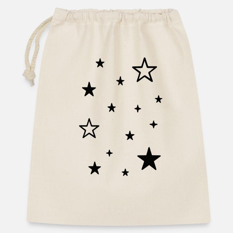 Star Scatter Pattern Design - Gift Bag 40 x 50 cm - nature