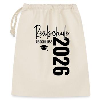 Certificat de fin d’études secondaires 2026 Diplôme de fin d’études secondaires - Sac cadeau 40 x 50 cm - nature - Devant