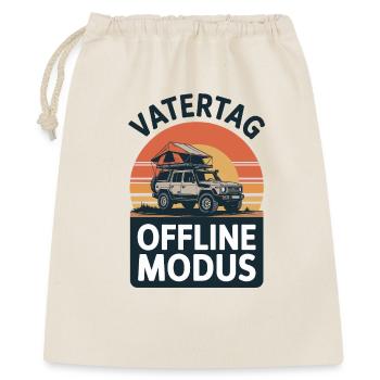 Fête des pères Mode Camping Hors ligne Cadeau Papa 2026 - Sac cadeau 40 x 50 cm - nature - Devant