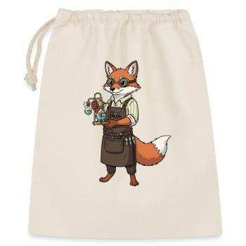 Fox Alchemist Steampunk Mad Scientist - Gift Bag 40 x 50 cm - nature - Front