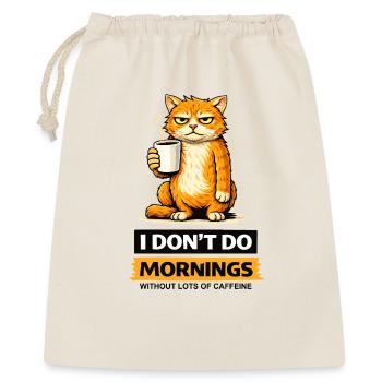Attitude de café du matin - Sac cadeau 40 x 50 cm - nature - Devant