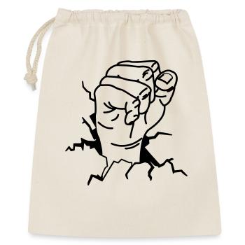 FIST BURSTING - Geschenkbeutel aus Baumwolle (40 x 50 cm) - Natur - Vorne