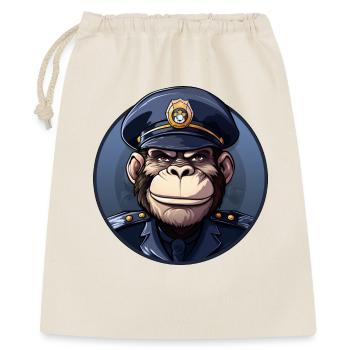 Monkey Policewoman - Gift Bag 40 x 50 cm - nature - Front