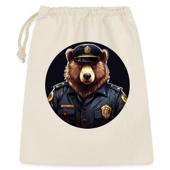 Bear Policewoman - Gift Bag 40 x 50 cm - nature - Front