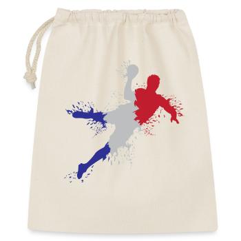 Drapeau de l’équipe de France de handball symbole d’éplosion - Sac cadeau 40 x 50 cm - nature - Devant