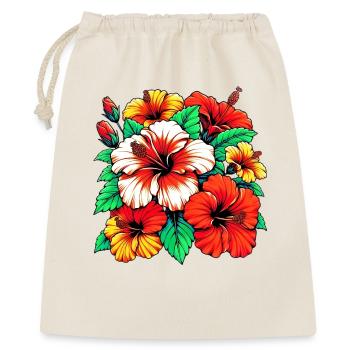 Hibiscus Flowers - Gift Bag 40 x 50 cm - nature - Front