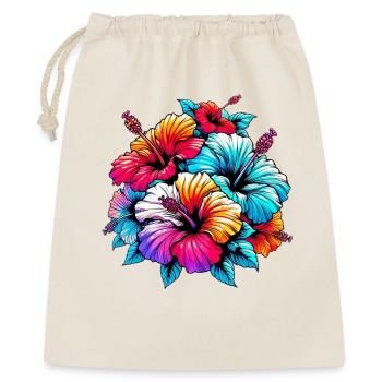 Hibiscus Flowers - Gift Bag 40 x 50 cm - nature - Front