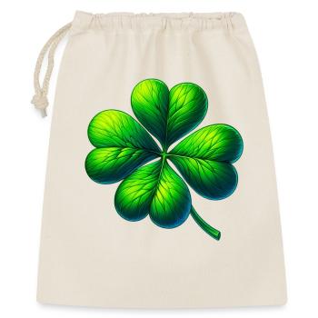 Trèfle à quatre feuilles - Sac cadeau 40 x 50 cm - nature - Devant