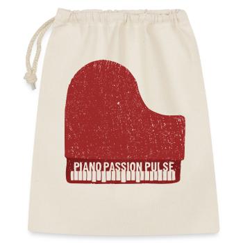 Piano Passion Pulse - Geschenkbeutel aus Baumwolle (40 x 50 cm) - Natur - Vorne