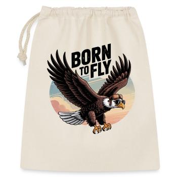 Vigilant Eagle with Sunglasses and Aviator Cap - Gift Bag 40 x 50 cm - nature - Front