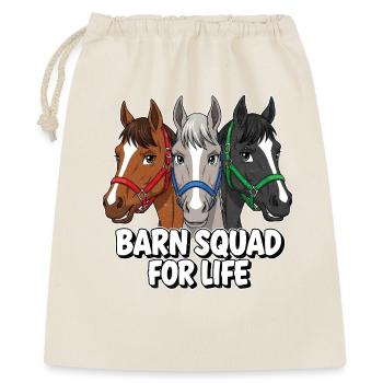 Amis chevaux de l’escouade de l’écurie - Sac cadeau 40 x 50 cm - nature - Devant