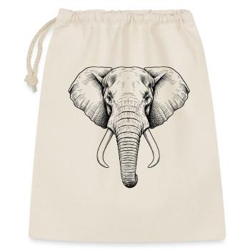 Éléphant - Sac cadeau 40 x 50 cm - nature - Devant