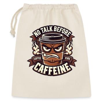 Caffeine, coffee, morning grouch - Gift Bag 40 x 50 cm - nature - Front