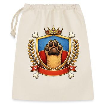 Royal Paw Print Coat of Arms - Gift Bag 40 x 50 cm - nature - Front