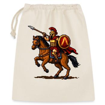 Pixel Knight on Horse - Gift Bag 40 x 50 cm - nature - Front