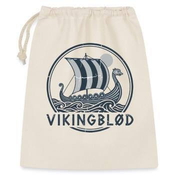 Wikingerblut-Wikingerschiff Notleidender Pullover - Geschenkbeutel aus Baumwolle (40 x 50 cm) - Natur - Vorne