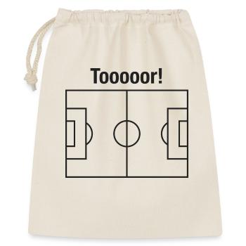 Le motif qui rend TOUS les fans de football heureux - Sac cadeau 40 x 50 cm - nature - Devant