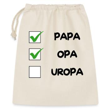 Liste de contrôle OPA - Sac cadeau 40 x 50 cm - nature - Devant