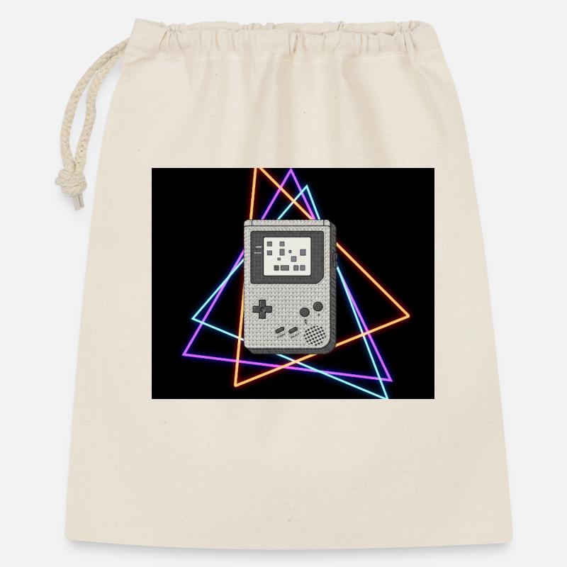 Retro Game Console Neon - Gift Bag 40 x 50 cm - nature