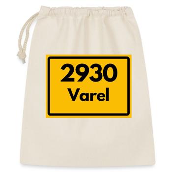ALTE POSTLEITZAHL PLZ RETRO 2930 VAREL MEER& MÜHLE - Geschenkbeutel aus Baumwolle (40 x 50 cm) - Natur - Vorne